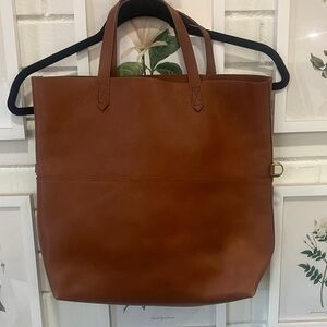 Madewell Tan Leather Tote Bag